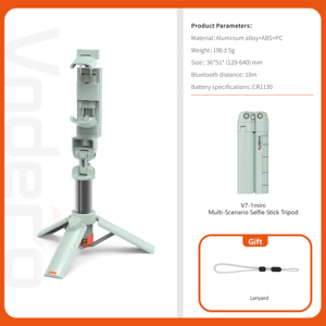Vndefo 0.64M Selfie Stick Tripod xách tay một mảnh phổ đa chức năng <span class=keywords><strong>mini</strong></span> điều khiển từ xa máy tính để bàn Live Board Cast đứng - Product Image 6