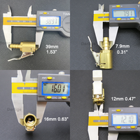 Valve de pneu en laiton pour usage intensif avec clip, diamètre de 12 mm