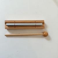 Campana de Madera de 1 Tono para Meditación, Instrumento de Percusión, con Mazo, en Oferta