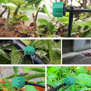 Microaspersor Verde Octagonal de 8 Orificios con Flujo Ajustable de 360 Grados para Riego Agrícola y Hortícola - Product Image 4