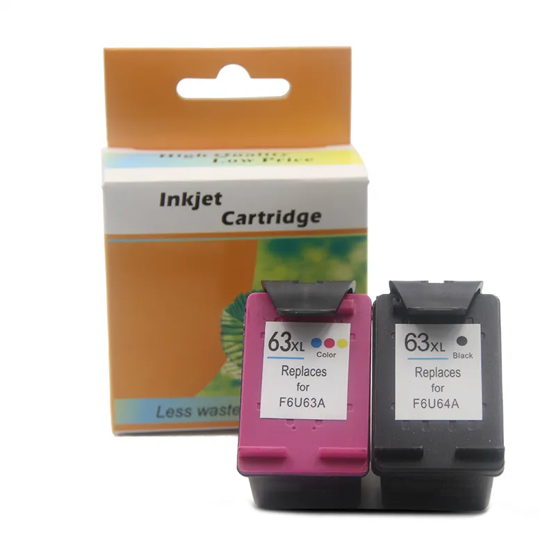 Mwei 63xl 63 Hp63 Chip Reset Naar Volledig Niveau Inktcartridge Zwart Voor Hp Deskjet 2130 3630 3830 4650 4520 Printer