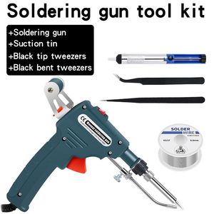 Kit de soldador eléctrico de alta calidad 60W 936 al por mayor semiautomático de alimentación de <span class=keywords><strong>estaño</strong></span> empuñadura de pistola Manual pieza de mano <span class=keywords><strong>para</strong></span> varios - Product Image 4