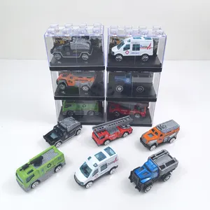 Vente en gros de jouets moulés sous pression Modèle de voiture en alliage 1:64 Modèle mixte de voiture moulée sous pression pour enfants