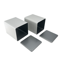 Boîte universelle vide en fer blanc avec couvercle à vis carré, couleur unie, pour thé noir, thé vert, grains de café, pot hermétique, vente en gros, usage alimentaire