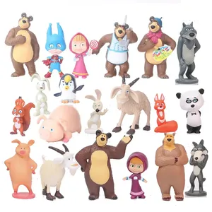 Оптовая продажа, бестселлер, детские игрушки-фигурки из ПВХ, детские игрушки для игрушек, мультяшная Маша и Медведь, Маша и Маша, набор кукол, мой Гир