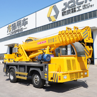 JQCM Grue télescopique à bras droit de 8 tonnes fabriquée par soi-même Grue de camion à flèche pour la construction d'autres grues
