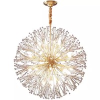 Lustres suspendus en cristal décoratifs nordiques modernes, forme de pissenlit, pour salon, salle à manger, décoration de la maison, LED, luminaires suspendus de luxe
