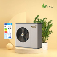 Pompe à eau chauffante cc, 220 v, onduleur, source d'air, systèmes de chauffage et de refroidissement, régulateur à eau