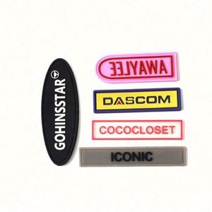 Customized Embossed 2D Soft PVC Logo Patch Badge for Sewing for Garment <b>Labels</b> - Product Image 2