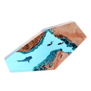 Lámpara <span class=keywords><strong>de</strong></span> Mesa Moderna con Pantalla <span class=keywords><strong>de</strong></span> Resina Epoxi Hecha a Mano, con Diseño <span class=keywords><strong>de</strong></span> Ballenas Plomizas y Delfines, para Salas <span class=keywords><strong>de</strong></span> Lectura Interiores, Alimentada por Corriente Directa - Product Image 1