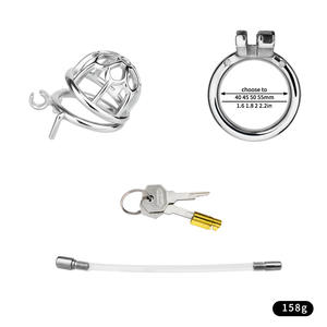 เซ็กส์ทอยสำหรับเกย์กรงใส่อวัยวะเพศชายที่ล็อคท่อปัสสาวะทำจากโลหะที่ใส่อวัยวะเพศชายเร้าอารมณ์ - Product Image 2