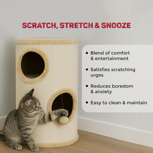 Tour griffoir multi-niveaux en sisal personnalisable pour chats de grande taille – Vente en gros pour animaleries - Product Image 4
