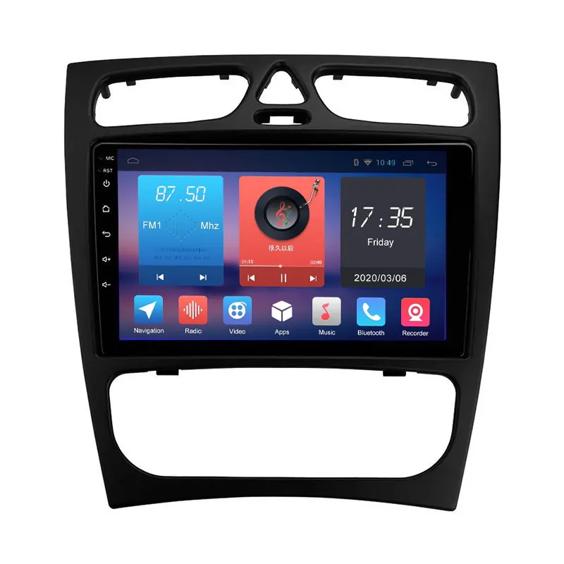 X Serie Android Car Video Radio Systeem Voor Mercedes Benz W209 W203 Clk W463 W208 Auto Audio Stereo Navigatie Gps speler Geen Dvd