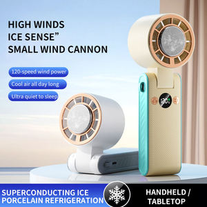 Factory Bladeless <b>Handheld</b> Portatil <b>Fans</b> Portable USB Rechargeable Hand air Cooler Folding Mini <b>Fan</b> for Camping - Product Image 2