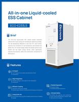 Packs de batteries au lithium pour le stockage d'énergie sur micro-réseau avec système d'onduleur hybride solaire BMS 233kwh