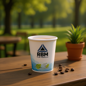 Bicchiere di Carta RBM PLA 4 Oz per Espresso, Ecologico e Biodegradabile - Product Image 3