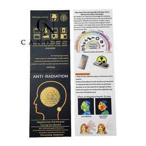 Bio Energy Anti Radiation Mobile Phone Sticker Plated 24K Gold Trigonometry Stickers para electrodomésticos Computadora - Product Image 2
