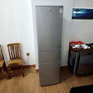 <span class=keywords><strong>Réfrigérateur</strong></span> congélateur trois portes D 158L à bas <span class=keywords><strong>prix</strong></span> en argent pour les familles, maisons louées avec fonctions de congélation et de réfrigération - Product Image 4