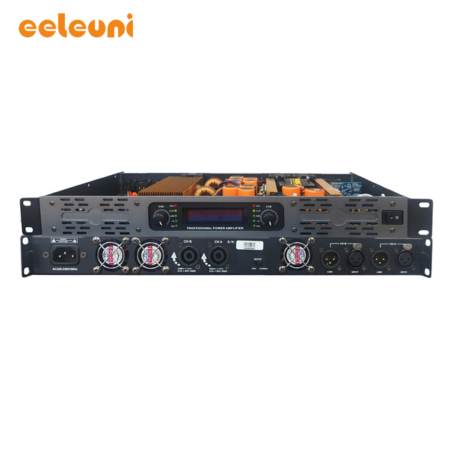 2 Channel 700W Class D Power Amplifier Professional Digital Audio Amplifier for Stage Performance KTV Speaker DL-700