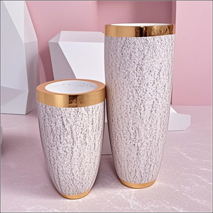 Macetas Redondas Grandes de Fibra de Vidrio, Macetero Ligero para Exteriores, Jarrón Duradero para Decoración de Centros Comerciales y Jardines - Product Image 1