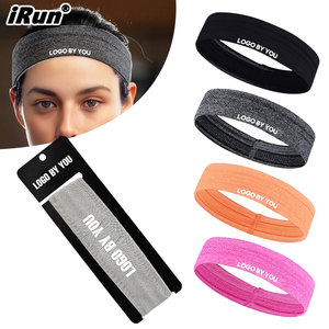 Diadema Deportiva de Verano <span class=keywords><strong>IRun</strong></span> con Logotipo Personalizado, Antideslizante, Transpirable, Absorbente de Sudor y Elástica para <span class=keywords><strong>Gimnasio</strong></span> - Product Image 1
