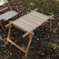 Tavolo Tattico Multifunzione Portatile per Campeggio all'Aperto, Tavolo Estensibile Pieghevole in Legno per Barbecue e Picnic