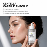 Ampoule Capsule Éclaircissante au Centella OEM en Gros sous Marque Privée 100ml – Sérum Visage Hydratant Apaisant Équilibrant pour Peaux Ternes