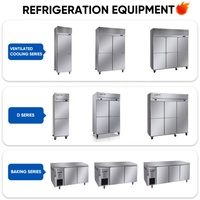 Seafood Prep Stainless Steel Table Undercounter Freezer Drawers 560L 4 Shelves Commercial Refrigeration Equipment for Kitchens