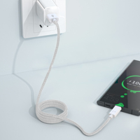 Câble USB A vers C tressé en nylon, charge rapide 3A, cuivre pur, écologique, 1m, cordon de synchronisation de données Type C pour iPhone 16, tablette Android