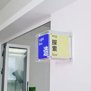 صندوق إضاءة إعلان بشعار LED إضاءة محل تجميع نمط ديا مخصص من المصنع