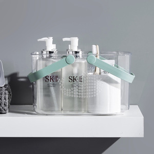 Giỏ Nhựa Trong Suốt MOQ Thấp Có Lỗ Thoát Nước Để Sắp Xếp Tủ Phòng Tắm - Product Image 2