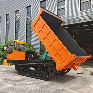 รถดัมพ์ขนาดเล็กแบบใหม่ยอดนิยม รุ่น Crawler Mini Dumper 500 กก. บรรทุกเองได้ - Product Image 4
