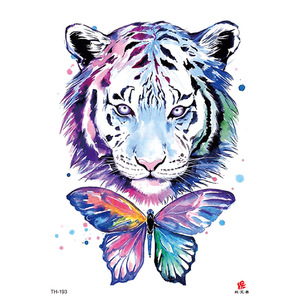 Tatuajes Temporales de Tigre para <span class=keywords><strong>Hombre</strong></span>, Diseño de <span class=keywords><strong>Media</strong></span> Manga, Novedad 2025 - Product Image 2