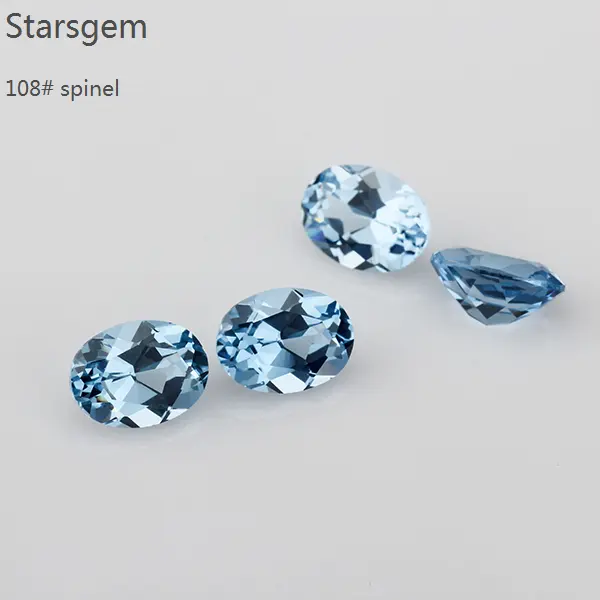 Starsgem 1 가방 100pc 스피넬 108 타원형 돌 블루 보석 모든 크기 공감각적 구슬 가격 108 스피넬 느슨한 돌