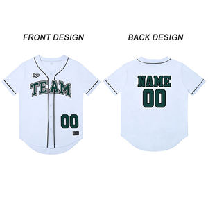 Camisetas de Béisbol Personalizadas con Logotipos Impresos, Transpirables, 100% Fibra de Poliéster, Camisetas de Béisbol de <span class=keywords><strong>Manga</strong></span> <span class=keywords><strong>Corta</strong></span> de Alta Calidad - Product Image 3