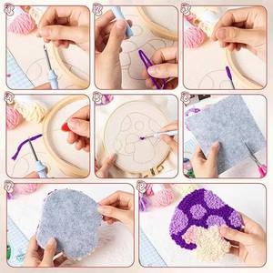 Offre Spéciale XIXI Kit de Broderie Punch Needle Personnalisé Champignon pour Débutants Adultes Enfants – Décoration & Cadeau de Fêtes Facile à Realiser - Product Image 3