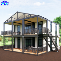 Construction rapide de villa de luxe à ossature en acier de style moderne haut de gamme avec prise en charge de la personnalisation
