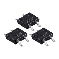 MB6S série MBS SOP4 mini pont redresseur SMD à montage en surface 0.5A 600V, adapté aux circuits imprimés de puissance