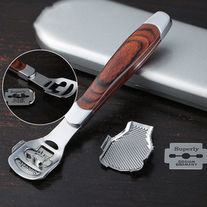 Lima de acero inoxidable y herramienta para talones, cuchillo raspador para callos y piel muerta, piedra de pulido para reparación de pies - Product Image 1