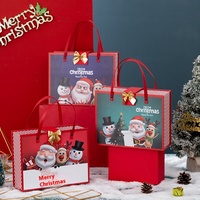 Vente en gros de sets de chaussettes et de gants magnétiques scotchés à la main Boîtes de livre de cadeaux de Noël Boîte d'emballage en carton pour bougies Emballage de Noël