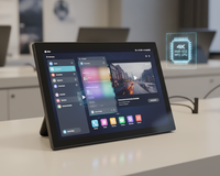 Écran publicitaire numérique 21,5 pouces, Android 11, écran tactile tout-en-un, 4+32G, écran IPS Full HD, haute luminosité