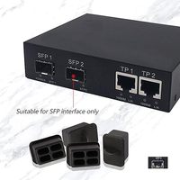 Prise anti-poussière de Port optique SFP prise en silicone d'émetteur-récepteur de Fiber optique de Port femelle de SFP pour des commutateurs, routeurs, serveurs