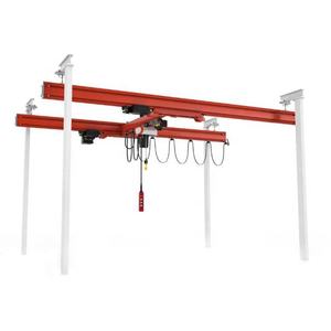 Ручной подъемный кран, легкий кран с электрическим цепным тельфером, китайский оптовый поставщик, гибкий подвесной комбинированный монорельсовый кран - Product Image 4
