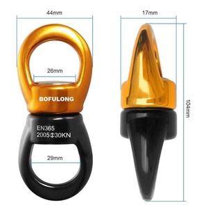 คาราบิเนอร์35kn หมุนได้360องศาเปลญวนอลูมิเนียมสำหรับโยคะป้องกันการตก-7075อลูมิเนียม - Product Image 6
