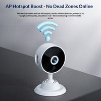 Caméra de sécurité domestique intelligente WiFi haute définition 2MP 720P, vision nocturne, surveillance à distance sans fil, rotation panoramique et inclinable sur deux axes, CCD