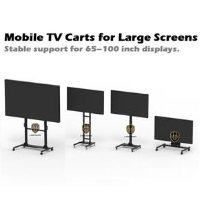 Heavy Duty 360 Degree Swivel Mobile Display Stand with VESA <b>Mounting</b> and Tilted Rotation for 32"+ Screens - Product Image 1