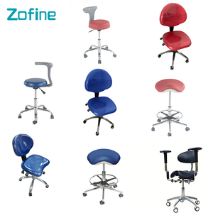Taburete Eléctrico de Metal para Consultorio Dental Zofine <span class=keywords><strong>Serie</strong></span> Z10, Certificado CE Clase II, para Asistente Dental y Odontólogo - Product Image 2