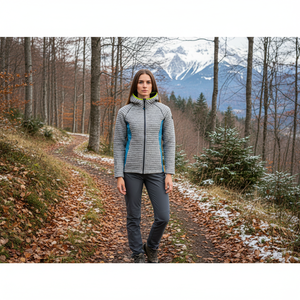 Felpa con cerniera di alta qualità da donna PRESOLANA felpa con Logo personalizzato foderato per abbigliamento lungo autunno/inverno con Design leggero - Product Image 3