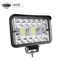 Tracteur led travail lumière travail lumière 4 pouces 57w 6500k Combo Led 12-24v puce pour camion tracteur Suv voiture Led éclairage
