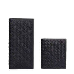 Laualsten Men's Woven Genuine Leather <b>Wallet</b> Top Grain Cowhide Horizontal Card <b>Holder</b> Everyday Use - Product Image 5